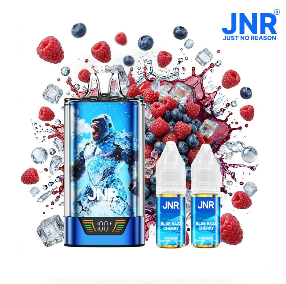 PUFF GORILLA X JNR MYRTILLE FRAMBOISE GLACEE 20MG 43000 PUFFS