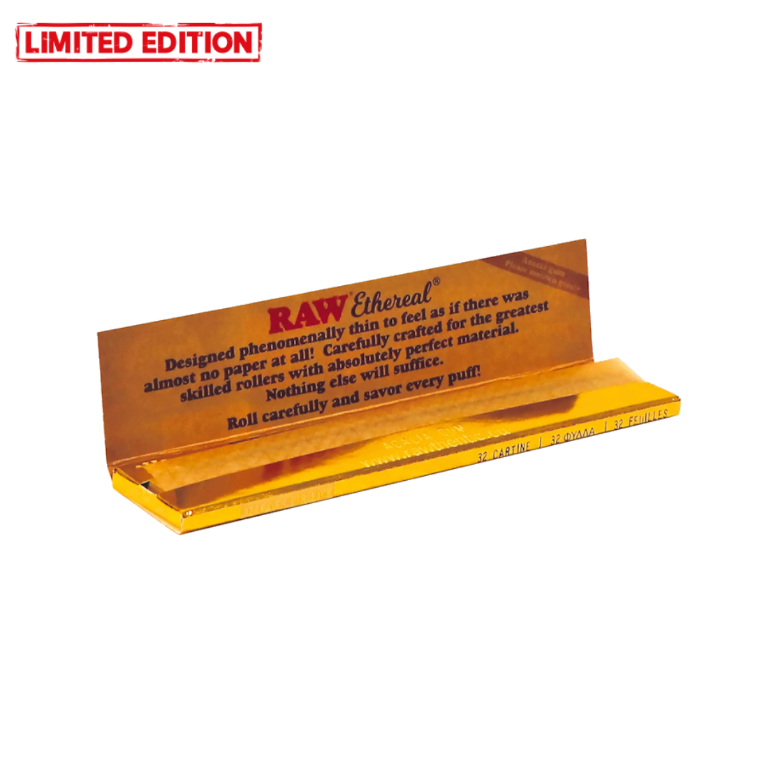 RAW Kingsize Slim Classic GOLD Acacia Gum