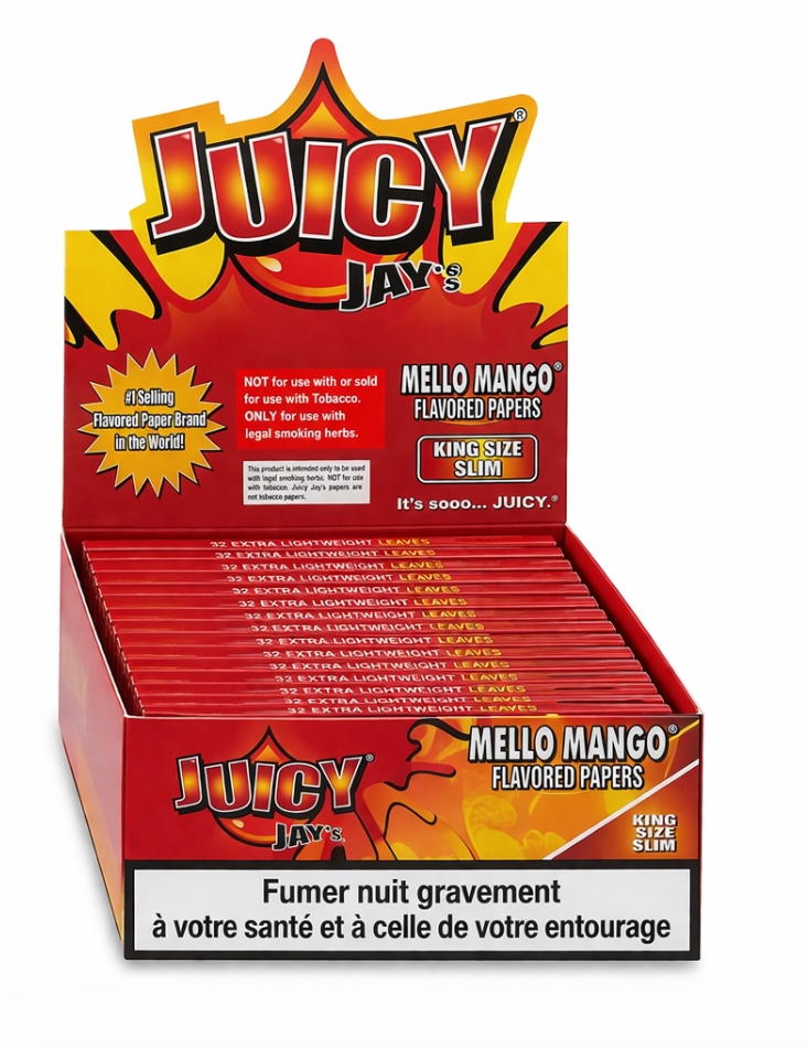 Juicy Jay King Size MANGUE TROPICAL Papiers à Rouler (24pcs/présentoir)