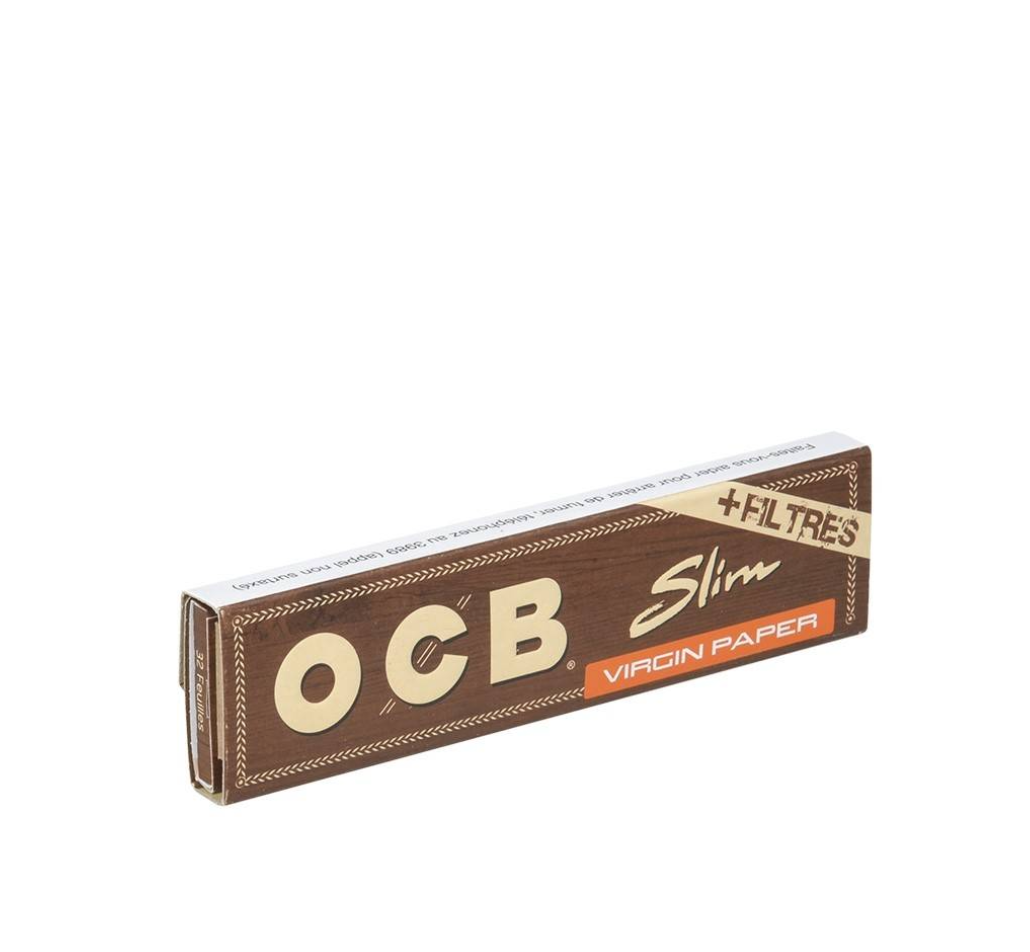 OCB Virgin Paper Kingsize Papiers à Rouler + Filtres (32pcs/présentoir)