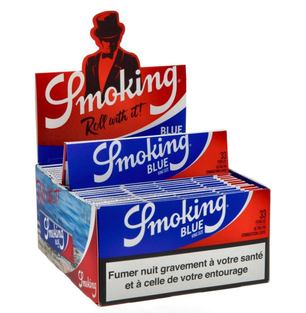 Smoking Bleu Papiers à Rouler King Size (50pcs/présentoir)