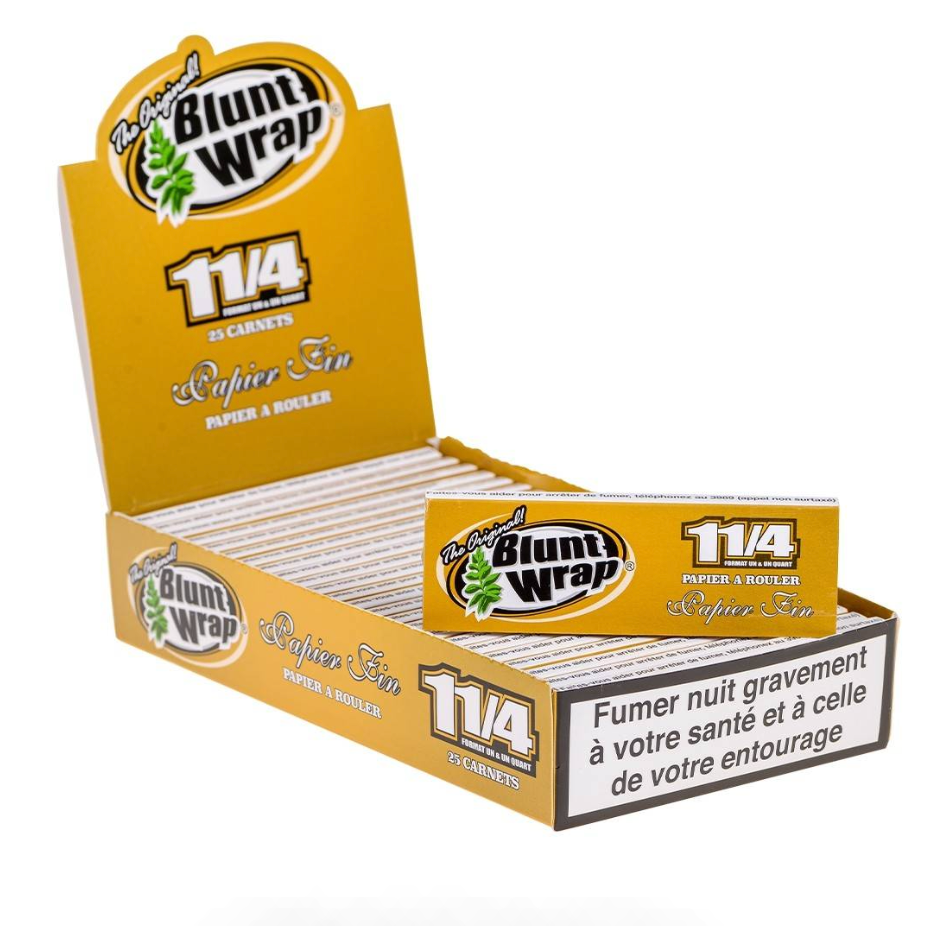 Papier Blunt Wrap King Size Slim Gold feuille blanchi par 25