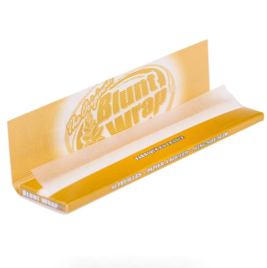 Papier Blunt Wrap King Size Slim Gold feuille blanchi par 25