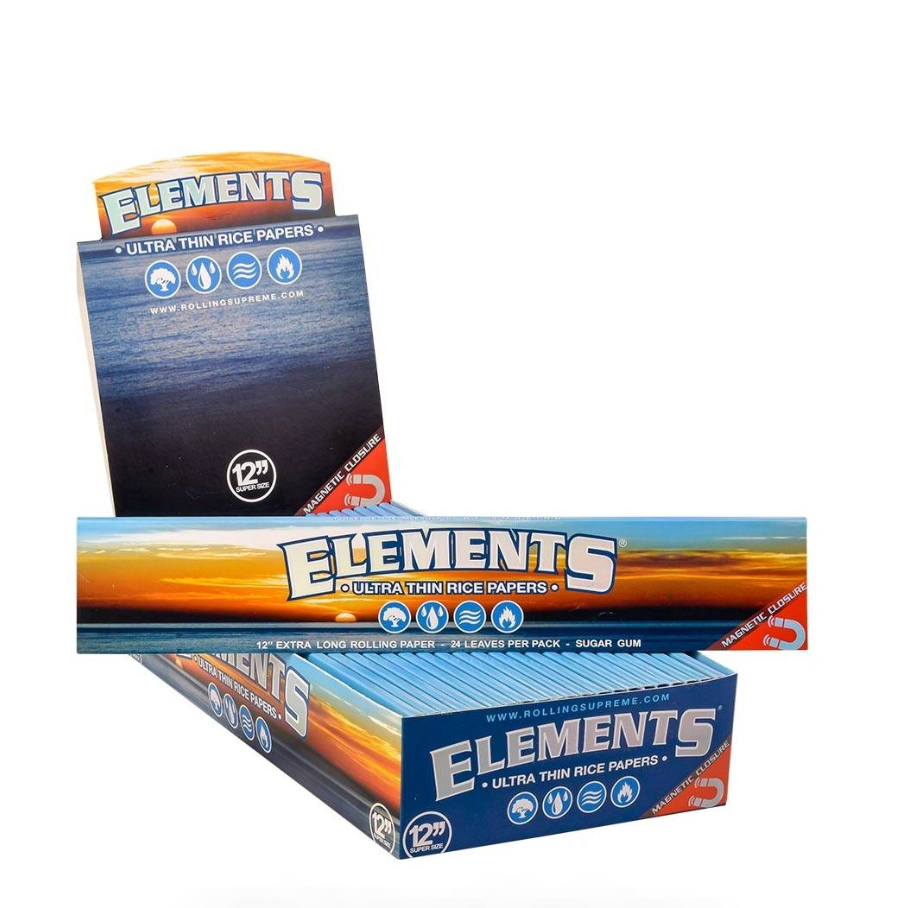 Papier à Rouler Elements Huge x22 — Feuille XXL de 27cm