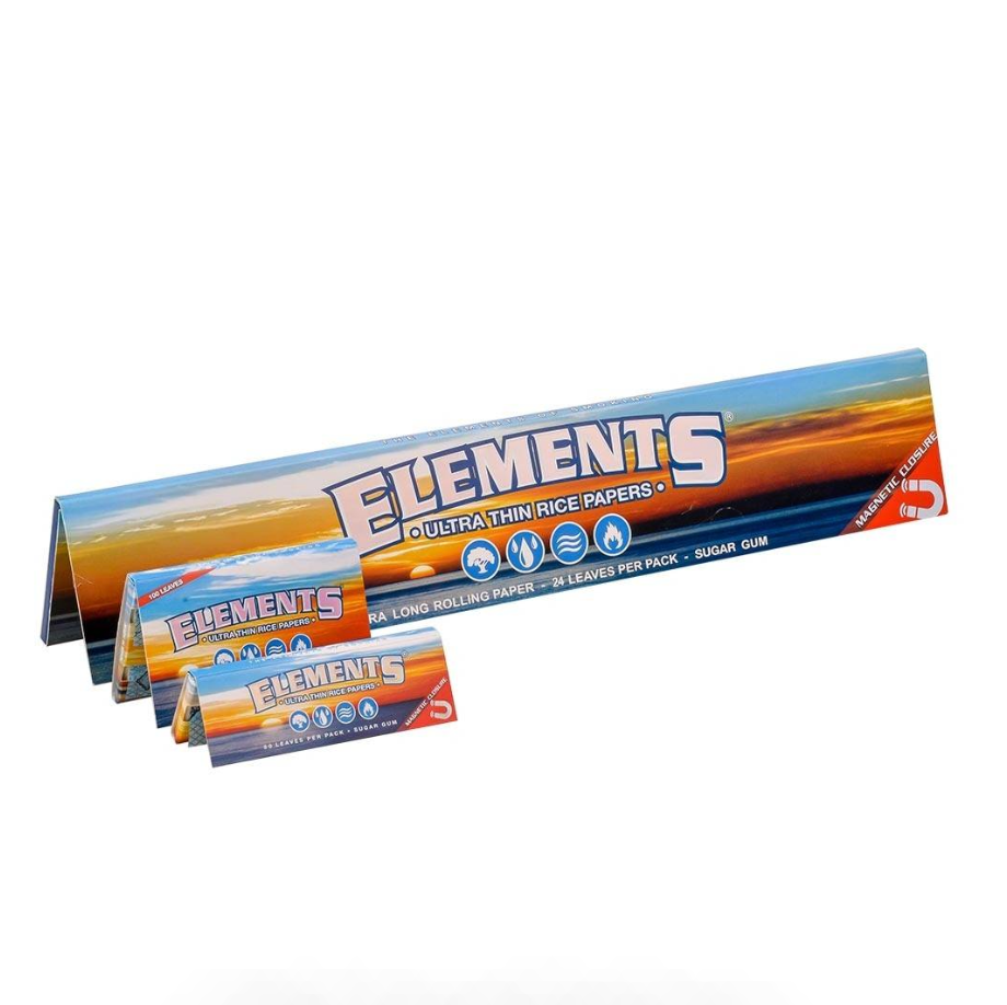 Papier à Rouler Elements Huge x22 — Feuille XXL de 27cm