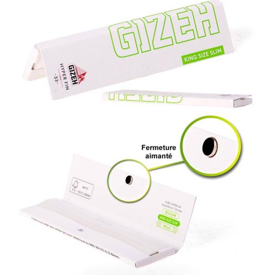 Gizeh Hyper Fin Slim fermeture aimantée x50