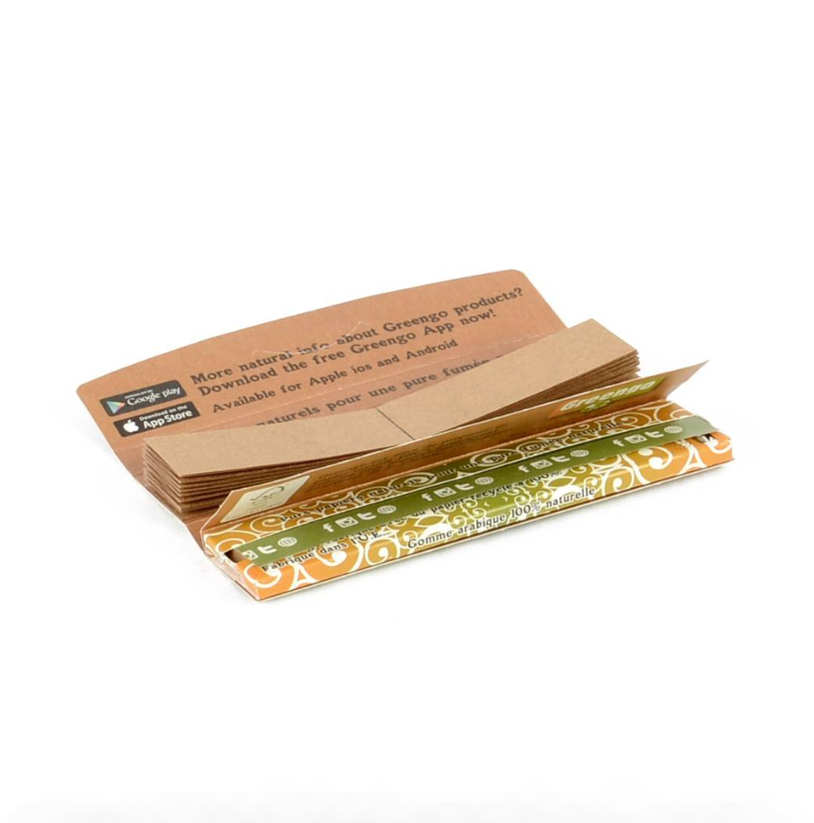 Feuilles à Rouler Non Blanchies Greengo Slim + Tips x24