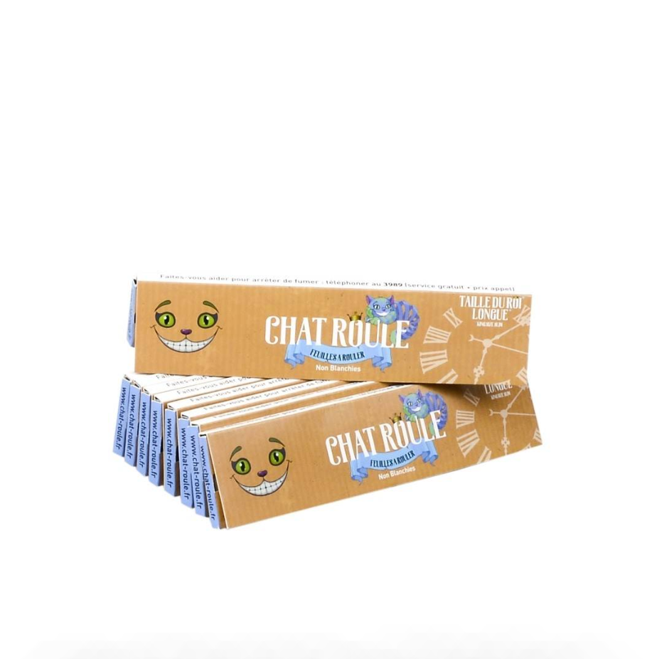Feuilles à Rouler Chat Roule Slim Non Blanchies x50