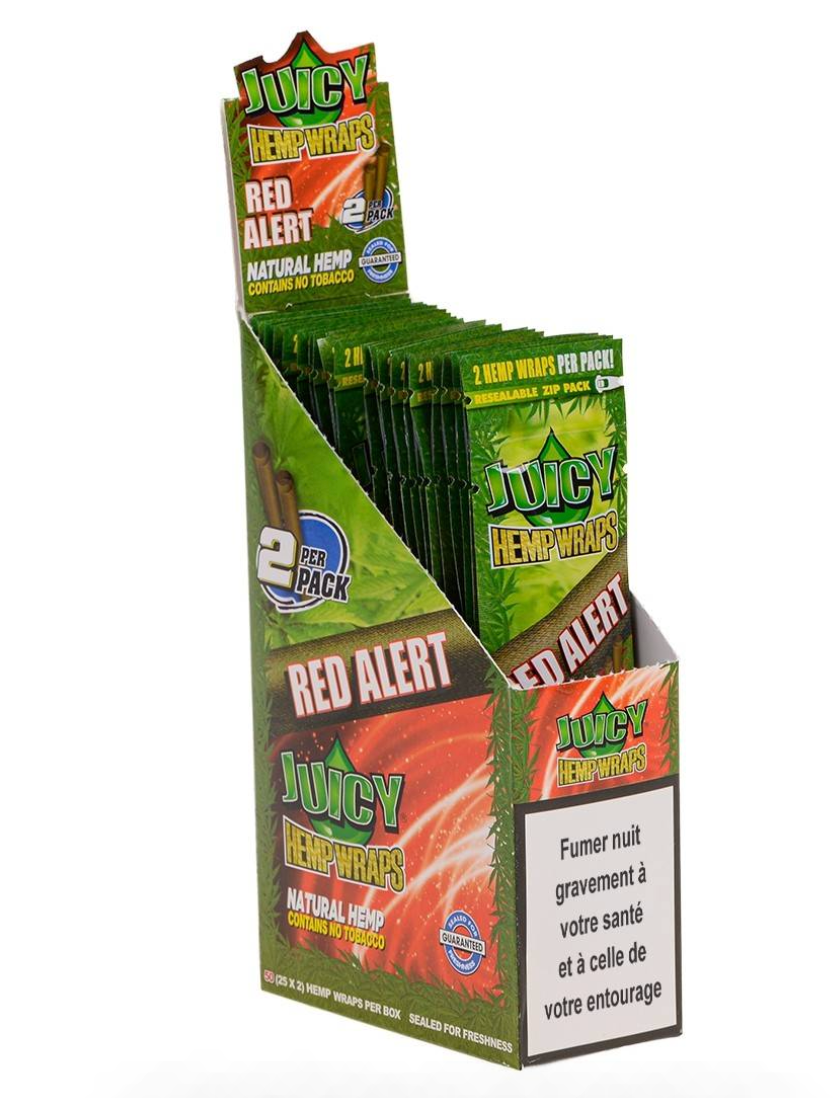 BLUNT CHANVRE JUICY RED ALERT FRAISE DISPLAY DE 25