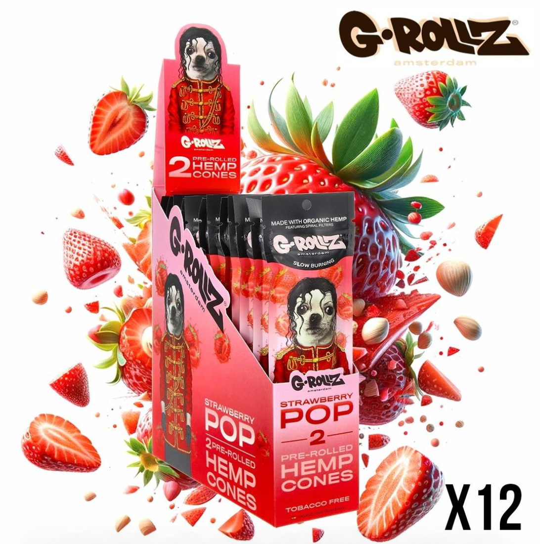 BLUNT CHANVRE G-ROLLZ AMSTERDAM STRAWBERRY POP FRAISE DISPLAY DE 12