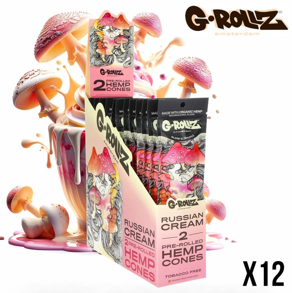 BLUNT CHANVRE G-ROLLZ RUSSIAN DREAM CREME CAFE PAR 2 DISPLAY DE 12