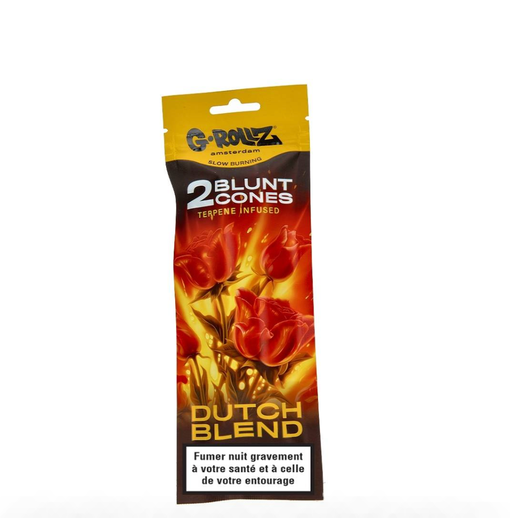 BLUNT CHANVRE G-ROLLZ TERPENES DUTCH BLEND CITRON EPICES PAR 2 DISPLAY DE 12