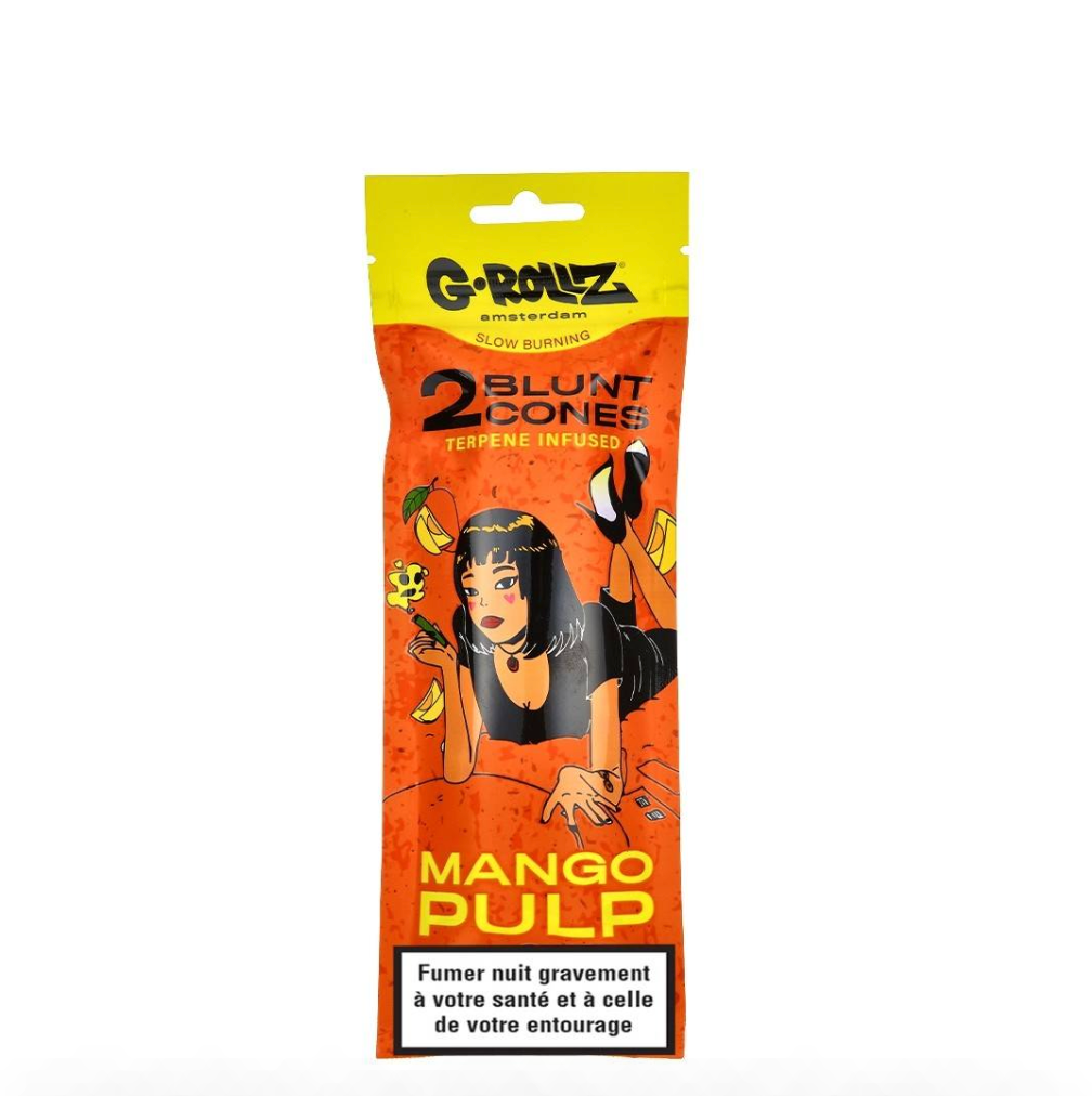 BLUNT CHANVRE G-ROLLZ TERPENES MANGO PULP PAR 2 DISPLAY DE 12
