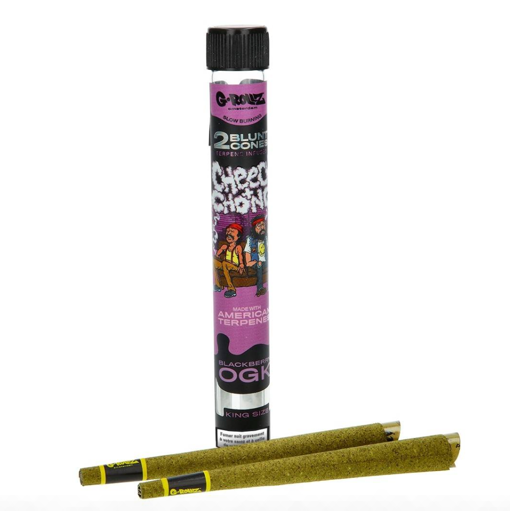 BLUNT PREROULE G ROLLZ CHEECH AND CHONG TERPENES BLACKBERRY OGK MURE  PAR 2 DISPLAY DE 12