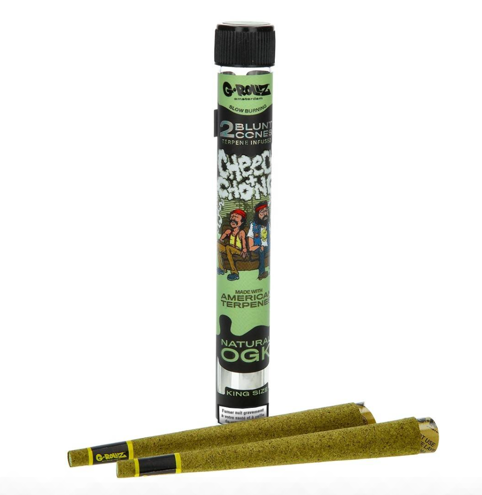 BLUNT PREROULE G ROLLZ CHEECH AND CHONG TERPENES NATURAL OGK PAR 2 DISPLAY DE 12