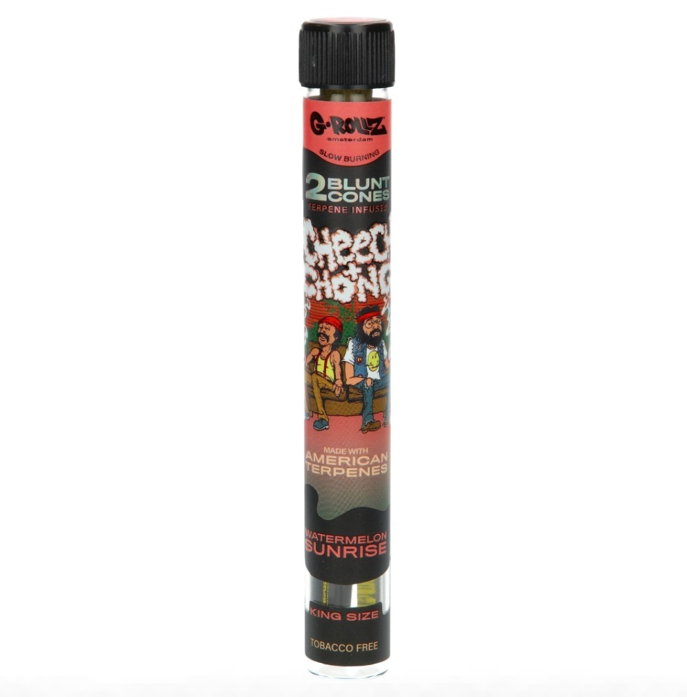 BLUNT PREROULE G ROLLZ CHEECH AND CHONG TERPENES WATERMELON SUNRISE PAR 2 DISPLAY DE 12