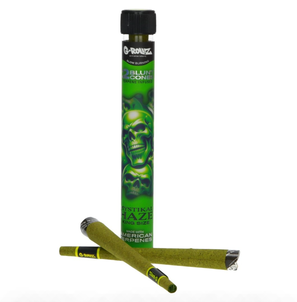 BLUNT PREROULE G ROLLZ TERPENES MYSTIKAL HAZE PAR 2 DISPLAY DE 12