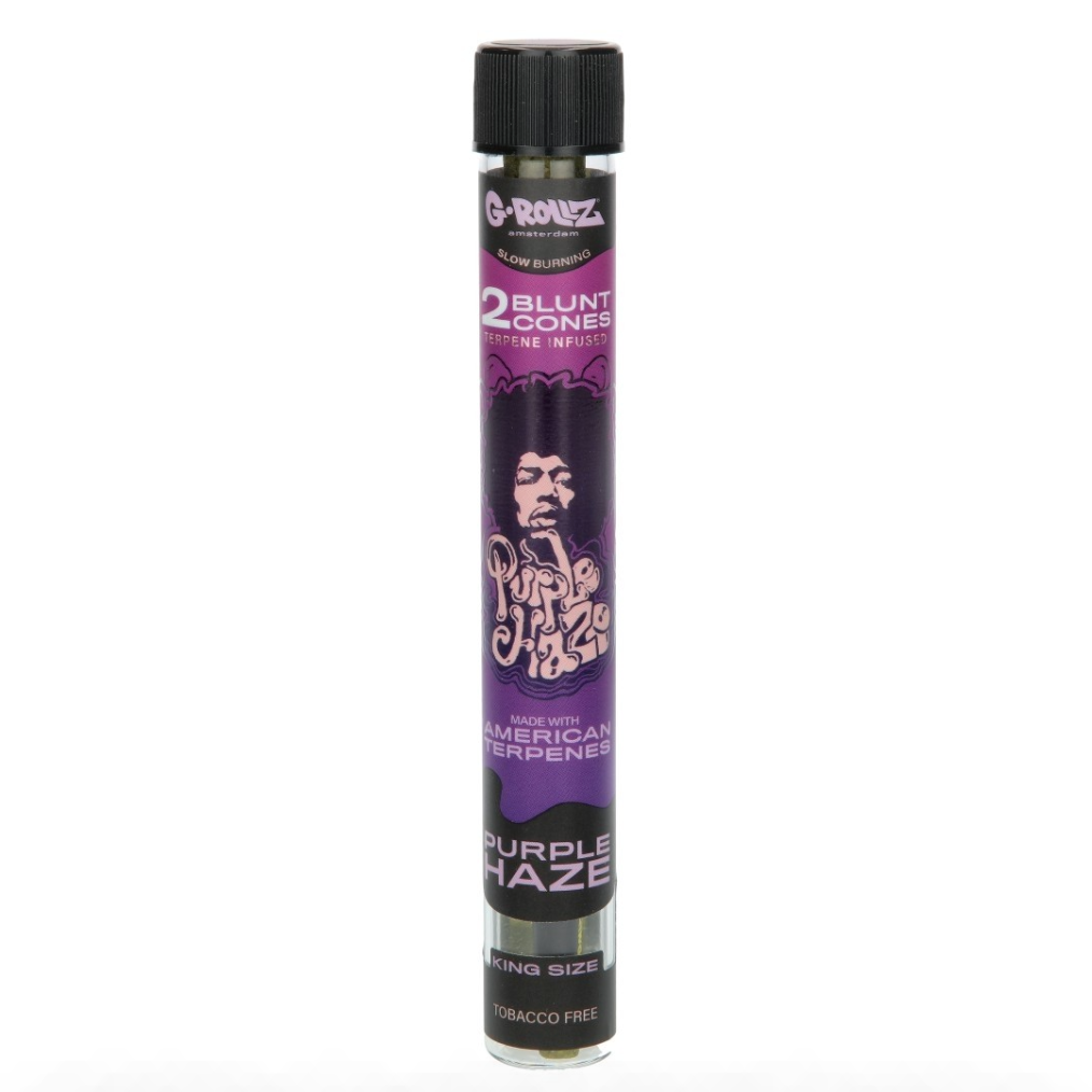 BLUNT PREROULE G ROLLZ TERPENES PURPLE HAZE RAISIN PAR 2 DISPLAY DE 12