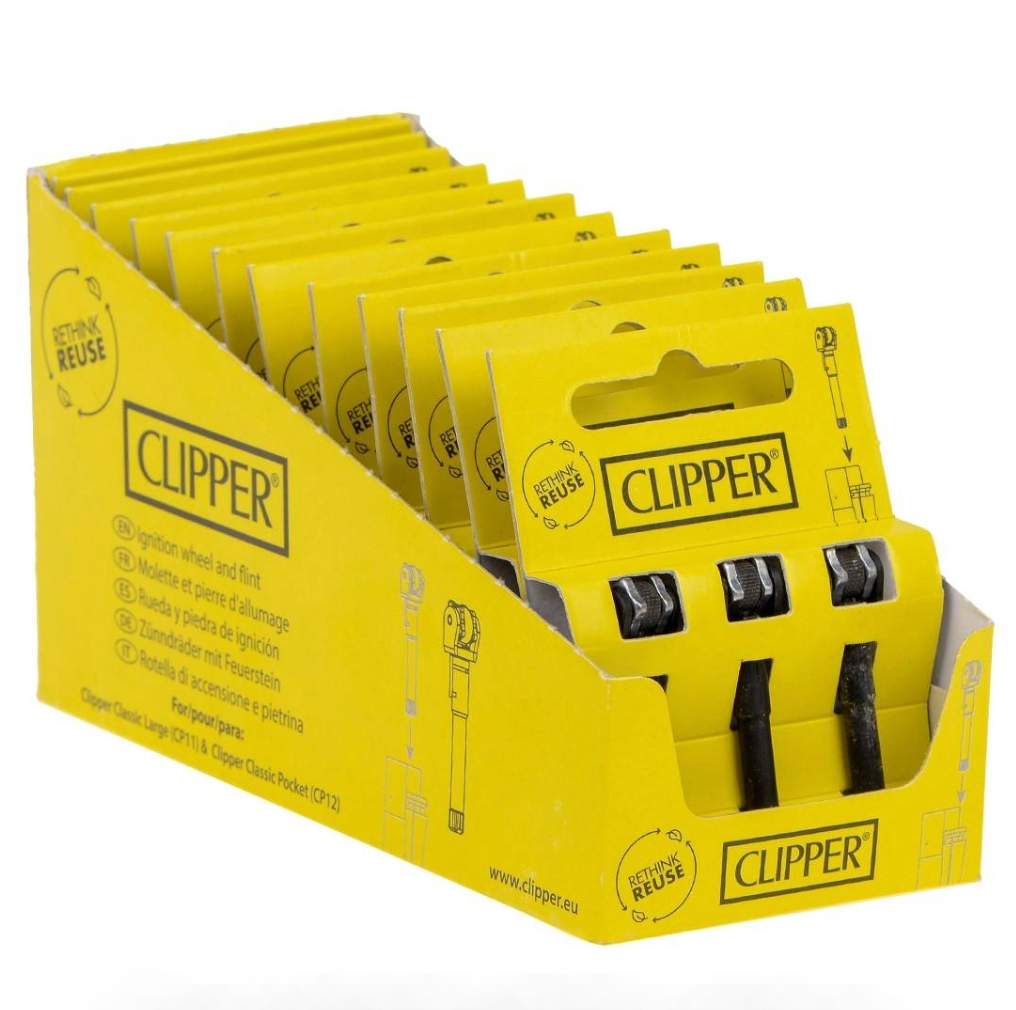 MOLETTE ET PIERRE POUR CLIPPER PAR 3 - DISPLAY DE 12