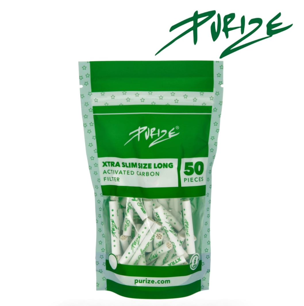 6mm x50 Filtres Purize au Charbon Actif Xtra Long Size