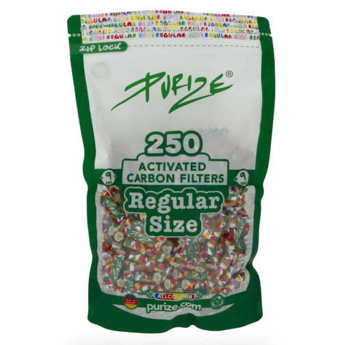 9mm x250 Filtres Purize Regular au Charbon Actif