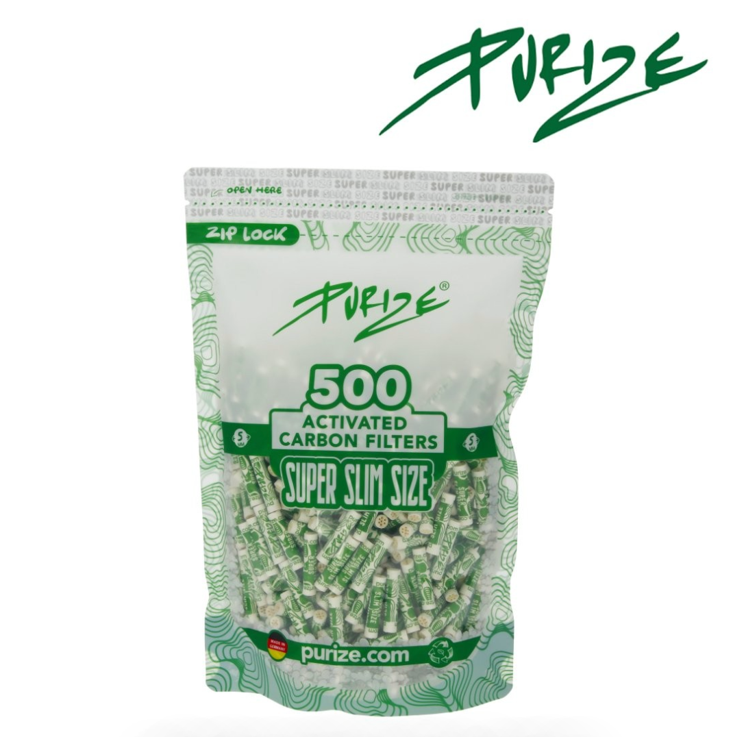 5mm x500 Filtres Purize au Charbon Actif Super Slim Size
