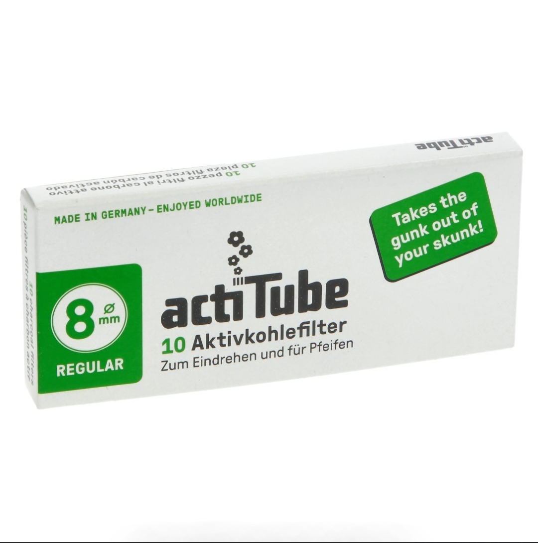8mm x250 Filtres au Charbon Actif ActiTube x10 – Display de 25 Boîtes
