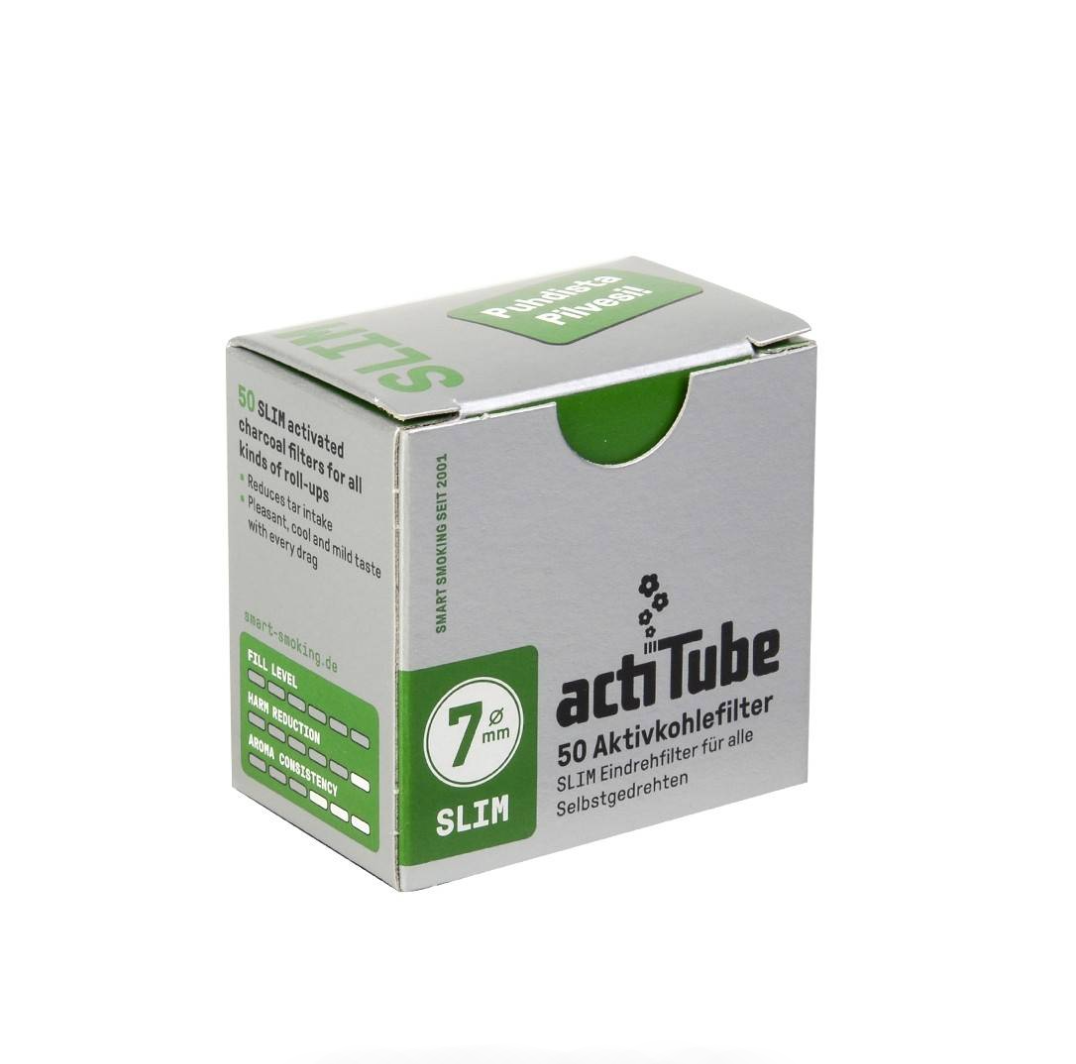 7mm x 50 Filtres au Charbon Actif ActiTube Slim x50