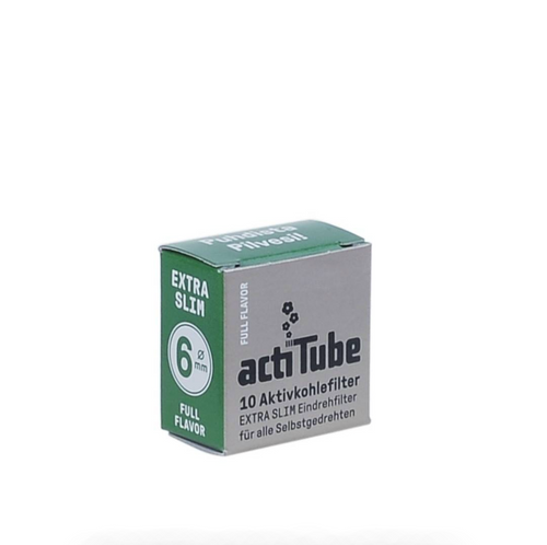 6mm x200 Filtres au Charbon Actif ActiTube Extra Slim Full Flavor x10 – Display de 20