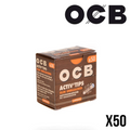 7mm x 50 Filtres OCB Charbon Actif Céramique Non Blanchi x50