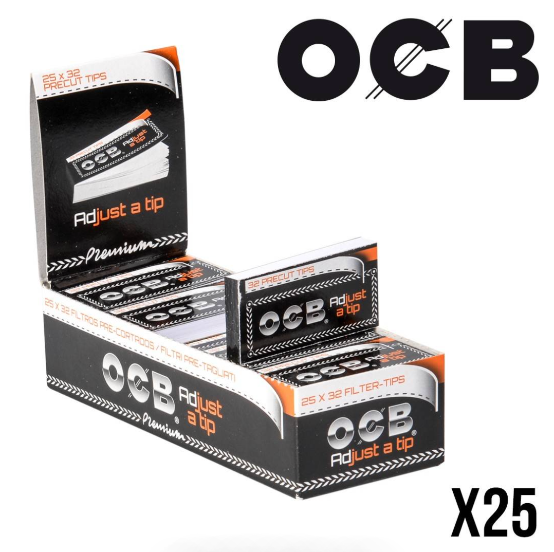 Filtres Carton OCB Adjust-A-Tip – Lot de 25 Carnets