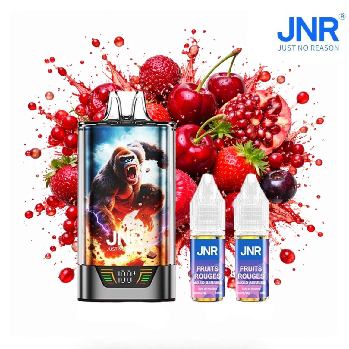 Puff Gorilla X JNR Fruits Rouges 20mg 43000 Puffs