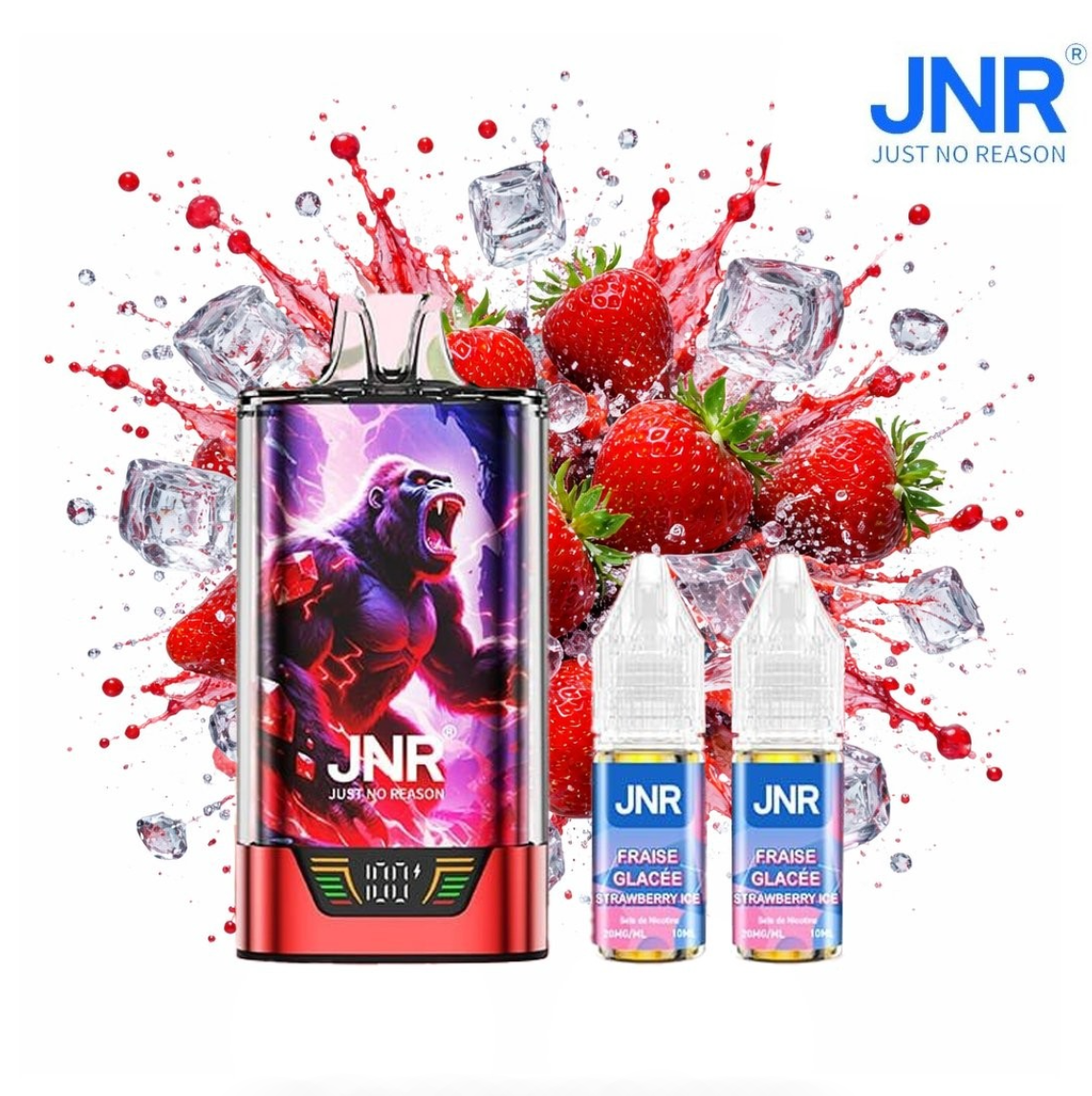 Puff Gorilla X JNR Fraise Glacée 20mg 43000 Puffs
