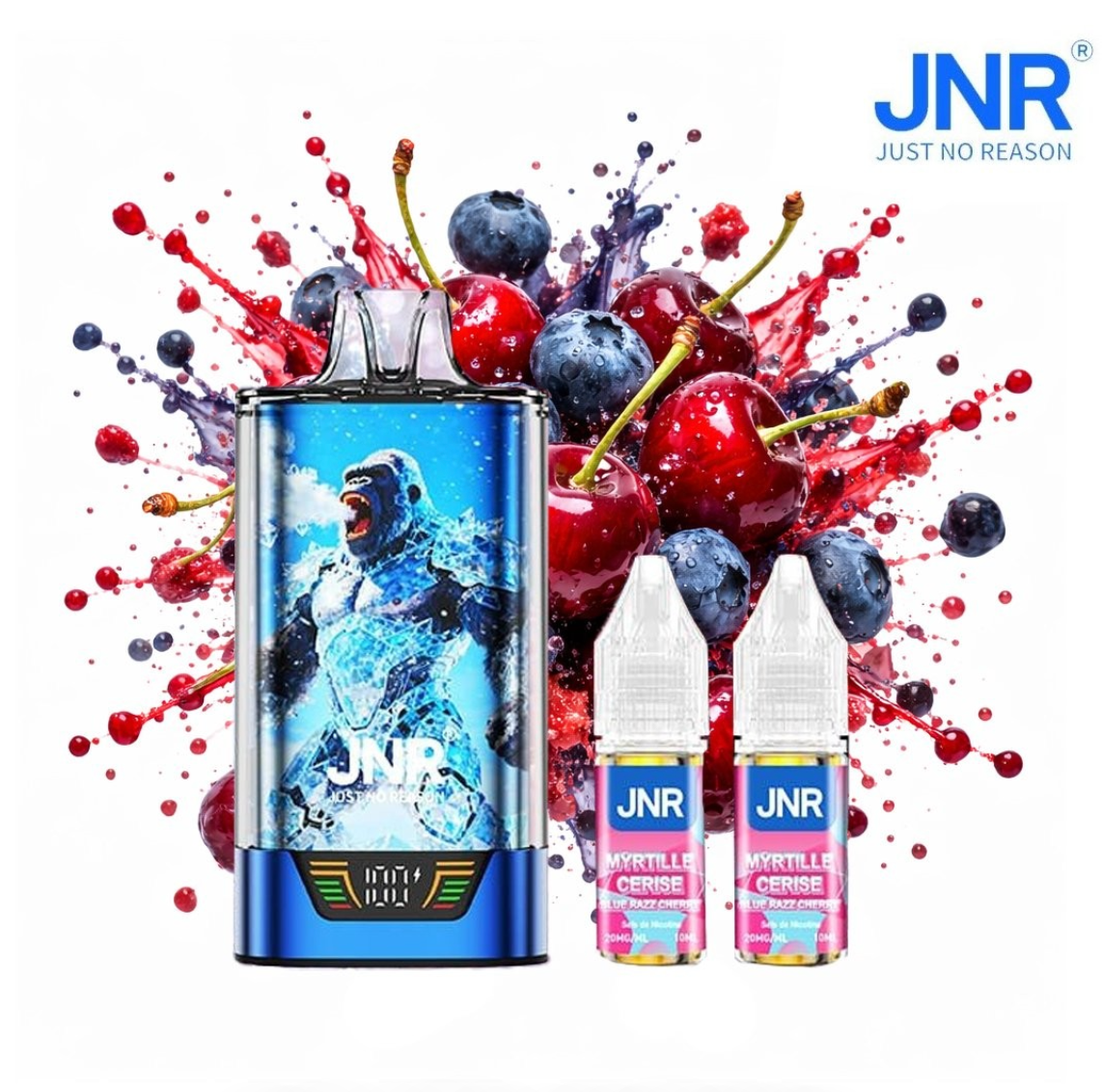 Puff Gorilla X JNR Myrtille Cerise 20mg 43000 Puffs