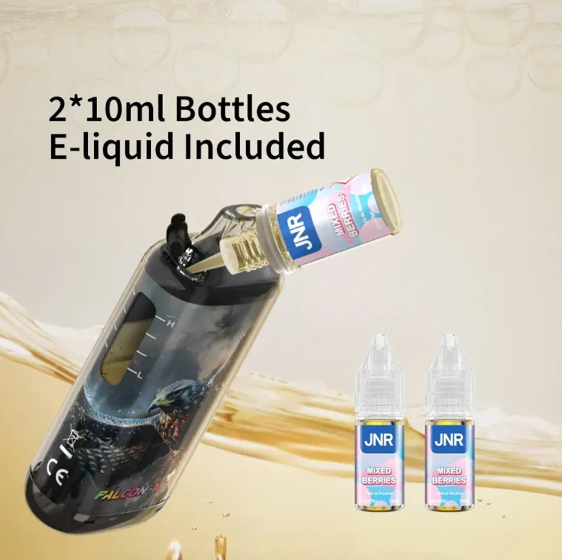 Puff JNR Falcon-X Plus Black Dragon Ice 20mg 28000 Puffs