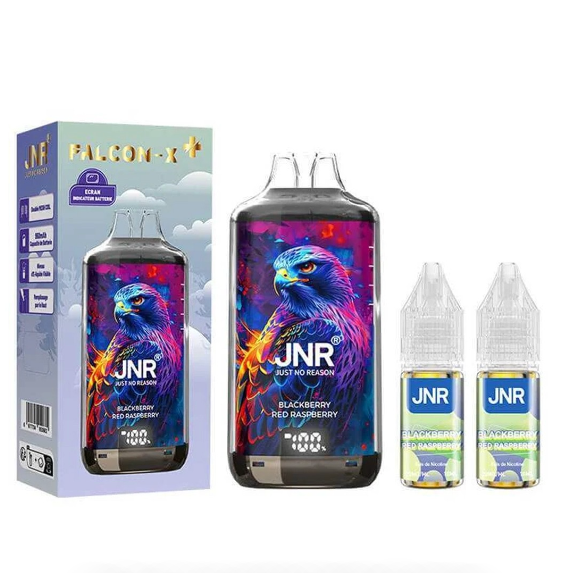 Puff JNR Falcon-X Plus Blackberry Red Raspberry 20mg 28000 Puffs