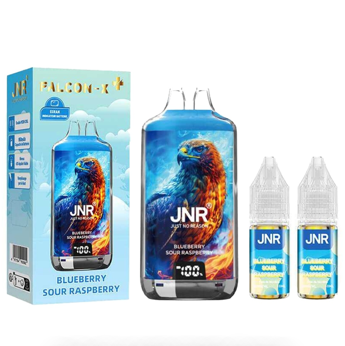 Puff JNR Falcon-X Plus Blueberry Sour Raspberry 20mg 28000 Puffs