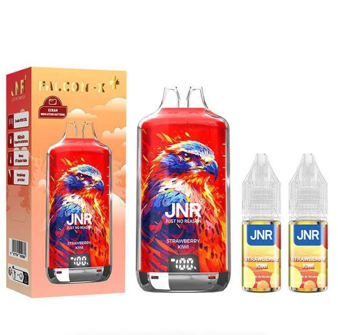 Puff JNR Falcon-X Plus Strawberry Kiwi 20mg 28000 Puffs