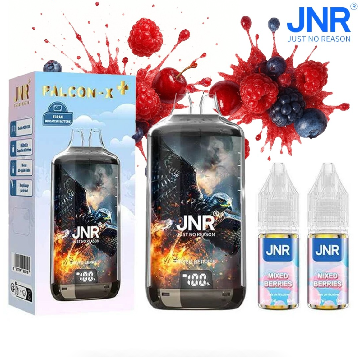 Puff JNR Falcon-X Plus Mixed Berries 20mg 28000 Puffs