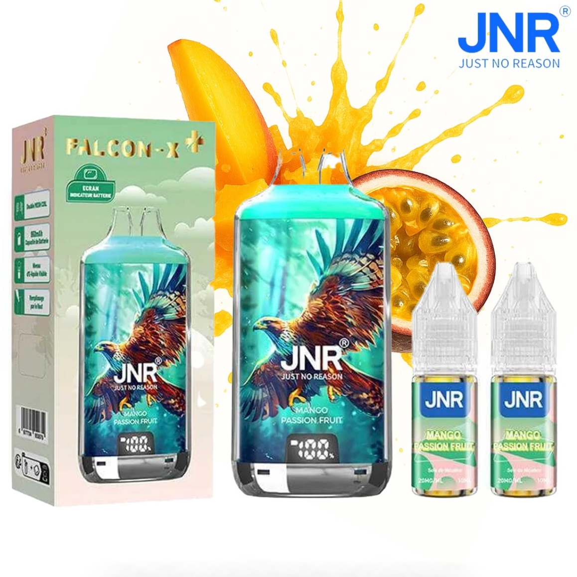 Puff JNR Falcon-X Plus Mango Passion Fruit 20mg 28000 Puffs