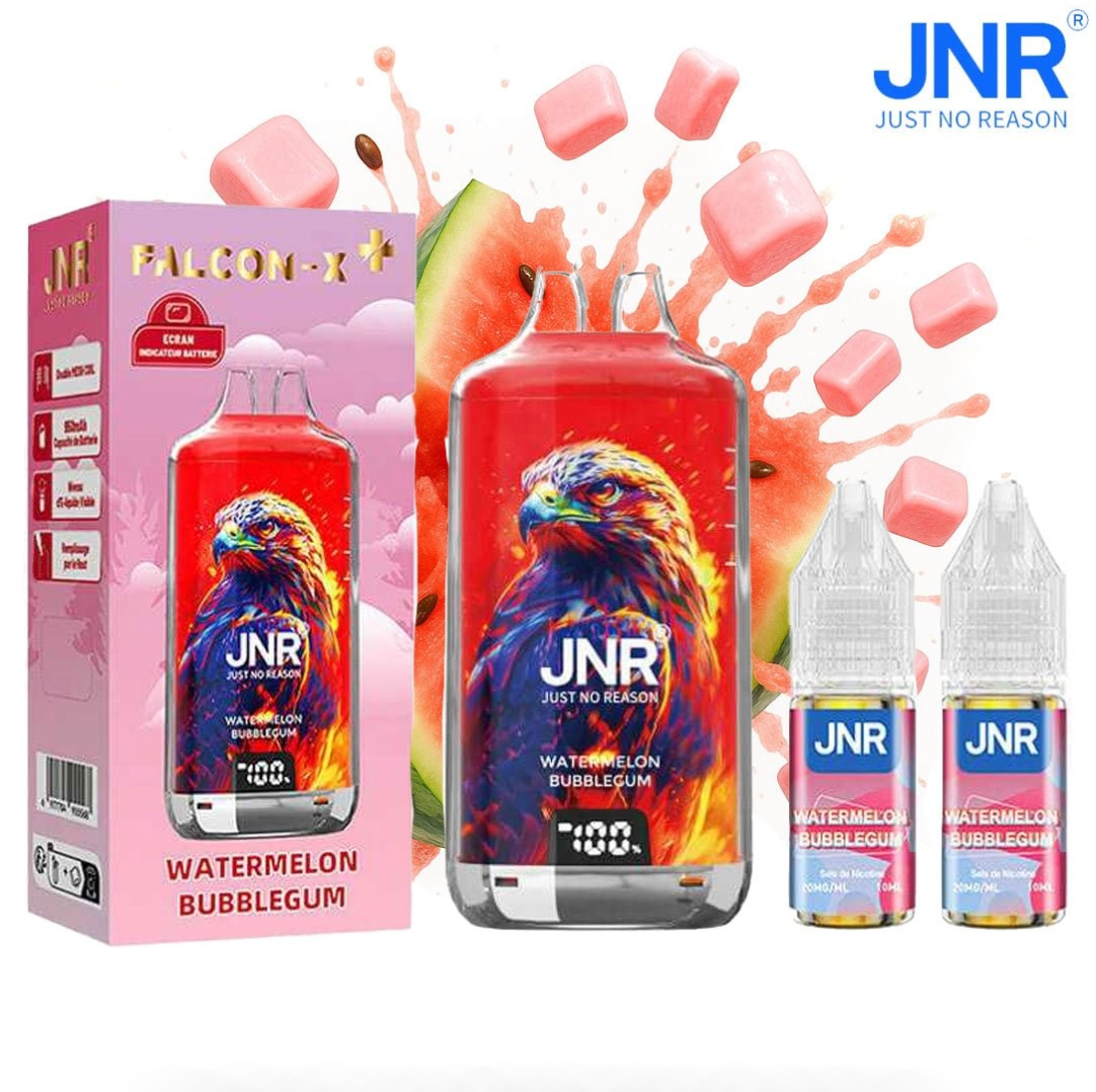 Puff JNR Falcon-X Plus Watermelon Bubblegum 20mg 28000 Puffs