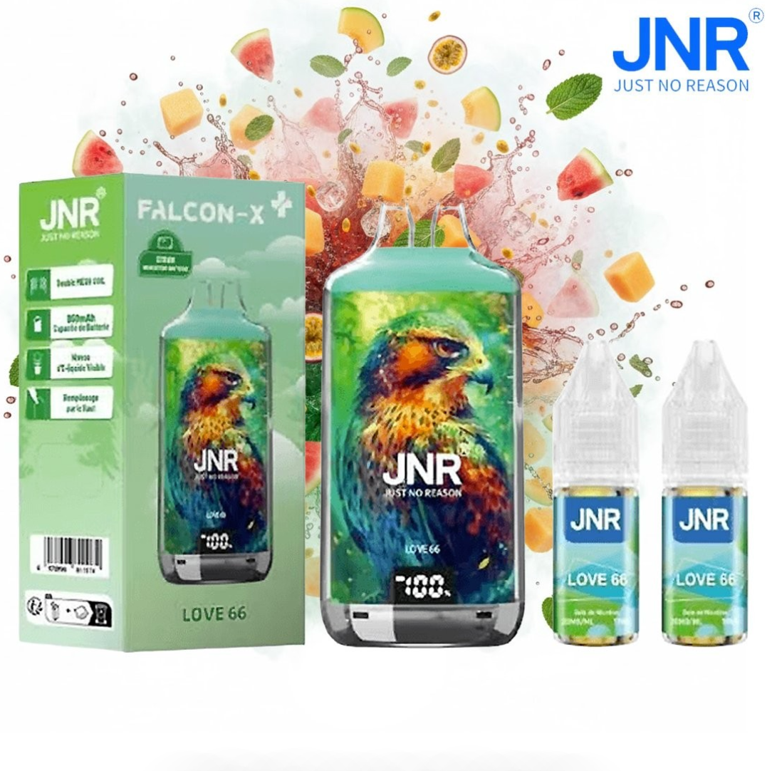 Puff JNR Falcon-X Plus Love-66 20mg 28000 Puffs