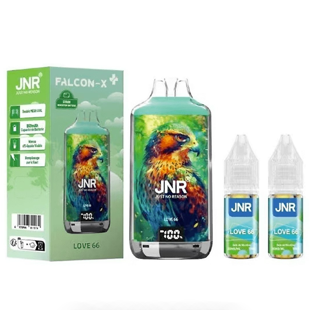 Puff JNR Falcon-X Plus Love-66 20mg 28000 Puffs